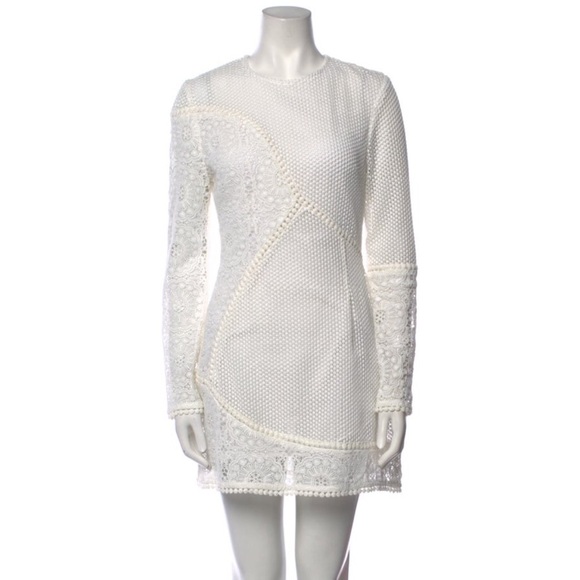 NWOT Zimmermann Anais Lace Mini Back Cut-out Dress in Ivory, Size 1 - Picture 5 of 11